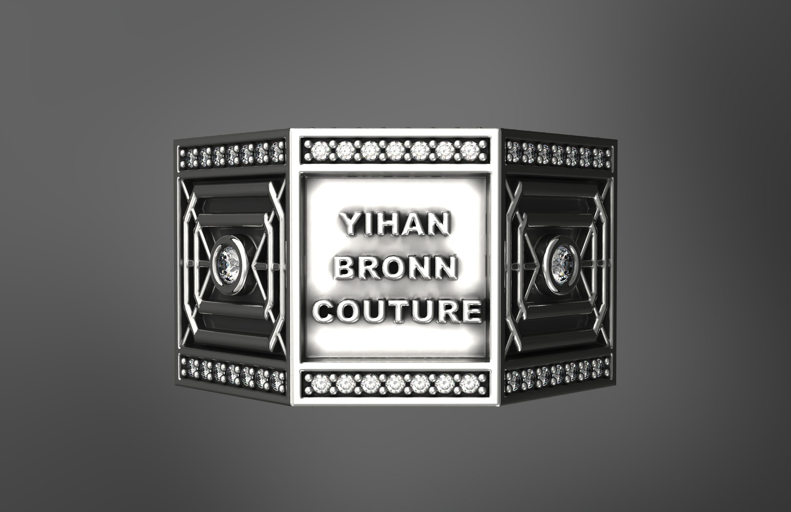 Architectural Octagon Ring