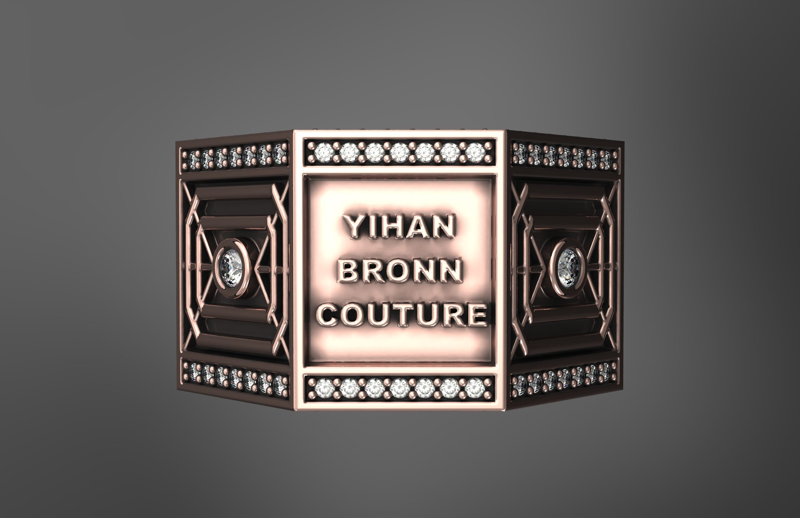 Architectural Octagon Ring