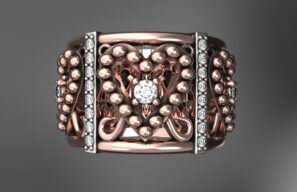 Love's Crossroad Ring by Yihan Bronn - Silver, Gold, Rose Gold