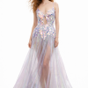 Shimmering Iridescent Palette Evening Dress