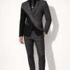 Salt & Pepper Diagonal Charcoal Band Suite